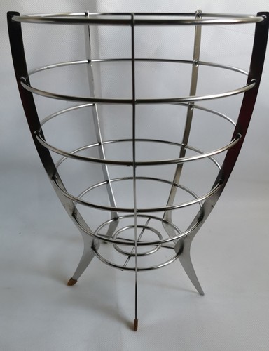 Contemporary chrome fruit bowl - contemporary,