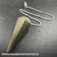 Pyrite faceted pendulum - pyrite,