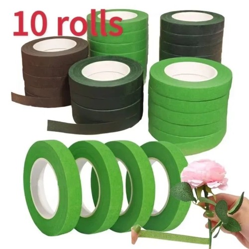 10pcs green floral - green, tape