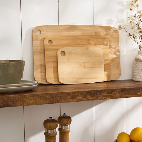 Ohs bamboo cutting board - board, set