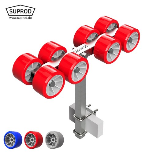 Fold rolls launching trolley - rolls,
