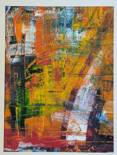 Vintage original abstract oil - vintage,