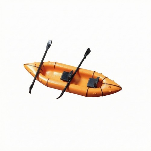 Inflatable boat model - model, painted