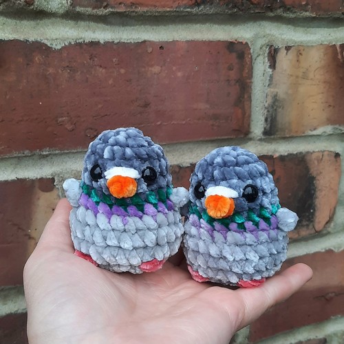 Set crochet pigeon - set, 2