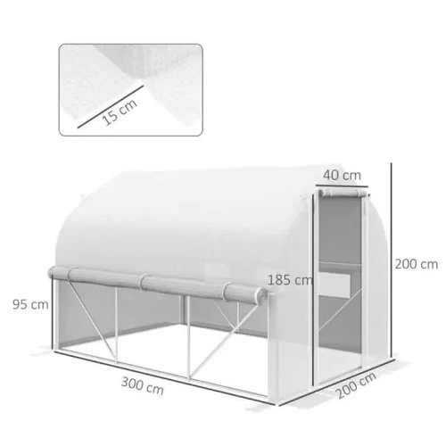 2m polytunnel - 2m, x
