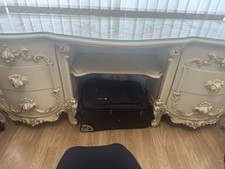 Antique italian wood vanity