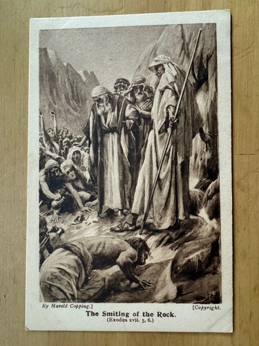 Postcard the smiting of - postcard,