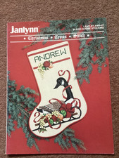 Janlynn  Christmas Stocking Cross Stitch Booklet - Sleigh Goose Stocking