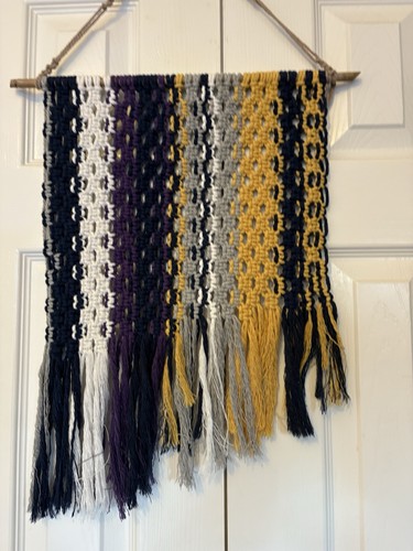 Macrame wall hanging with - macrame,