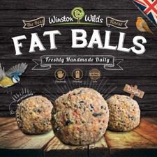 Wild Bird Fat Balls. Finest Quality, Doughy, Handmade by Winston Wilds. 