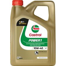 Castrol POWER1 4T 10W-40 10W40 4 Stroke Motorcycle Engine Oil 4 Litre 4L
