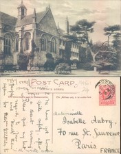 Oxford Wadham College Frith's Series 1913 postmark Architecture Education