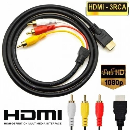 Hdmi male 3 rca video - hdmi,