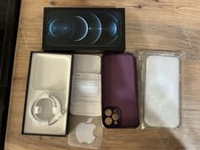 iPhone 12 Pro Max Bundle .NO PHONE .. Empty Box Inc Unused USB Cable + 2 Cases .