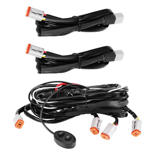 Led light bar wiring harness - light,