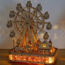 Ferris Wheel Hands Craft DIY 3D Wooden Puzzle Instrument Assembly Building Model
