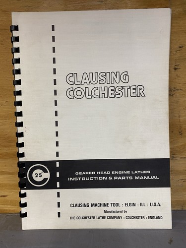 Clausing colchester - colchester, 25”