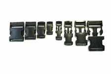 Side Release Buckles Clips for Webbing Strap Squeeze Fasteners Delrin Plastic