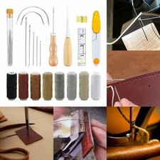 Repair Kit, Leather Hand Sewing Needles Canvas Thread and Needles Tape Measure◈
