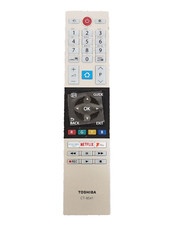 GENUINE Toshiba TV Remote Control Netflix + Prime Buttons Smart CT-8541