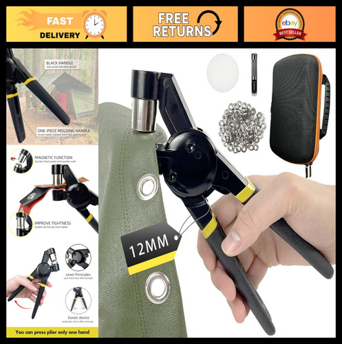 Handheld grommet tool kit - kit, with