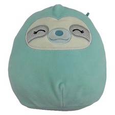 Squishmallows Aqua The Sloth 8” Sleepy Eye Blue Plush Soft Toy Kelly Toys