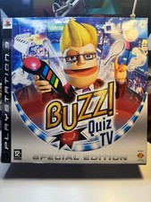 Buzz! Quiz PS3 Wireless 4x Buzzers & USB Wireless Dongle + Quiz Tv Game.