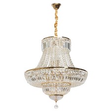 Chiaro Diana Luxury 9 Light Crystal Chandelier Metal Gold
