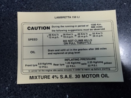 Lambretta li150 running - li150, in