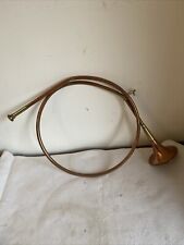 Vintage Circular Copper And Brass Hunting Horn 