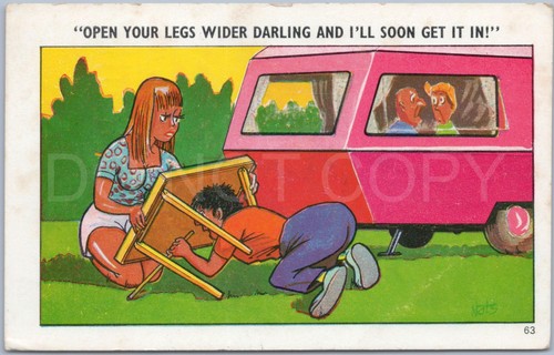 Cartoon humor people - humor, caravan
