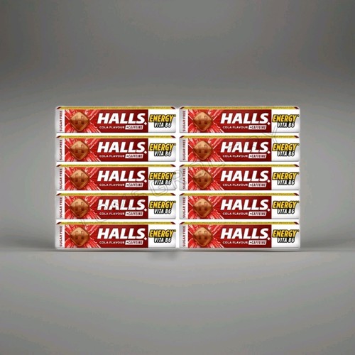Halls cola flavour caffeine - 10, flavour+caffeine