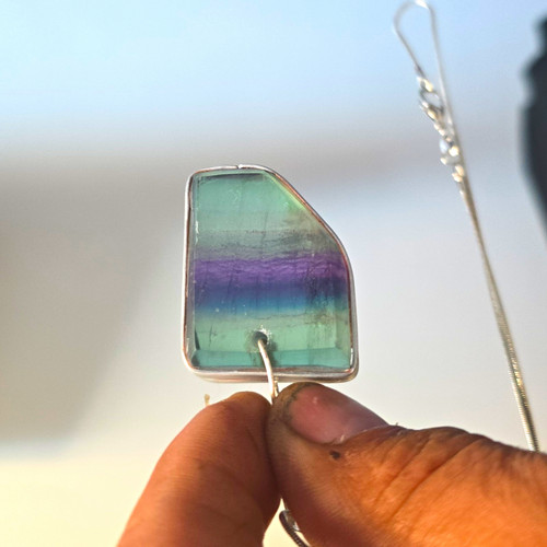 Fluorite freeform stone - fluorite,