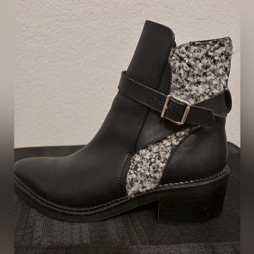 Miista black and gray ankle - miista,