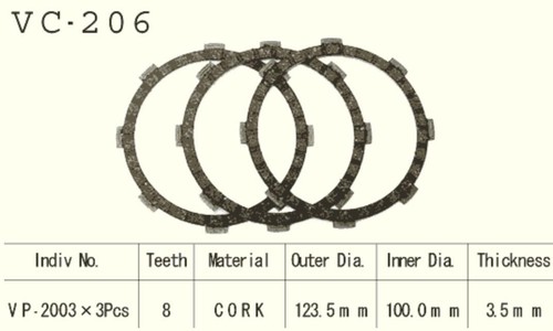 Clutch plates kit set yamaha - plates,