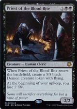 058/136 PRIEST OF THE BLOOD RITE RARE GAME NIGHT: FREE-FOR-ALL MTG CARD