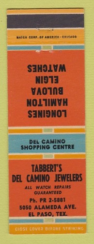 Matchbook cover tabbert - cover,