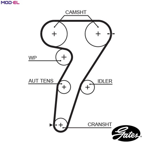 Timing belt 5469xs - belt, for