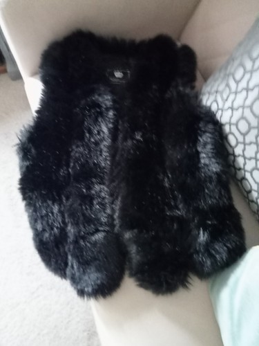 Faux fur black - fur,
