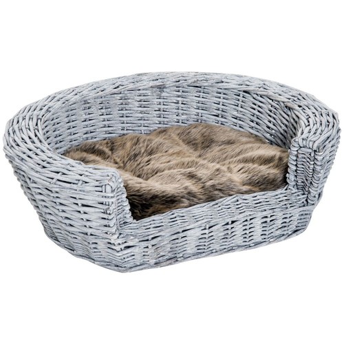 Pawhut wicker pet bed willow - bed,
