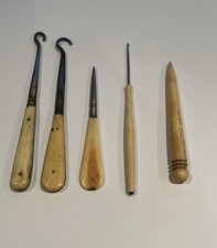 Bone Handled Crochet and Crafting Tools