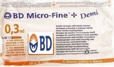 3ml syringe 10pcs Micro-Fine