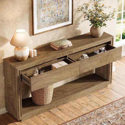 Farmhouse wooden console - wooden,
