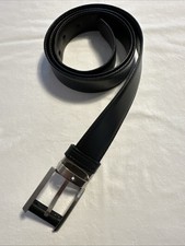 Mont Blanc Black Genuine Leather Belt. Size 38