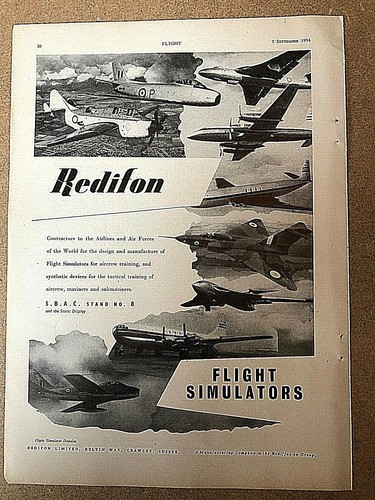 1954 aircraft advert redifon - 1954,