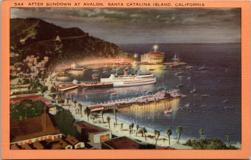 Postcard avalon bay catalina - postcard,