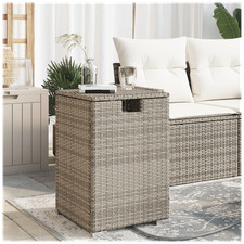 Propane Tank Cover Table Grey