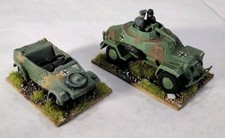 German 20mm WWII  Kubelwagen & SdKfz 222 1/72 Wargaming See Descript