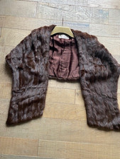 VINTAGE REAL FUR  LINED STOLE