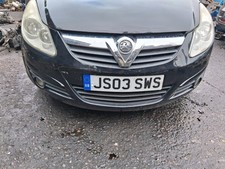 2009 VAUXHALL CORSA D 3 DOOR COMPLETE FRONT BUMPER WITH GRILL BADGE GRILLE